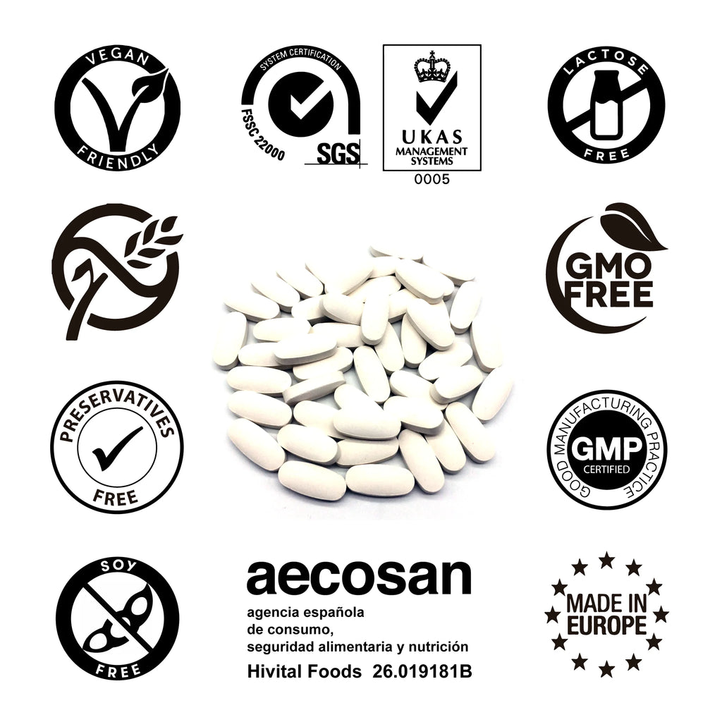 Pure magnesium 200 mg from Magnesium Citrate 240 tablets (Supply for 8 months). Hivital