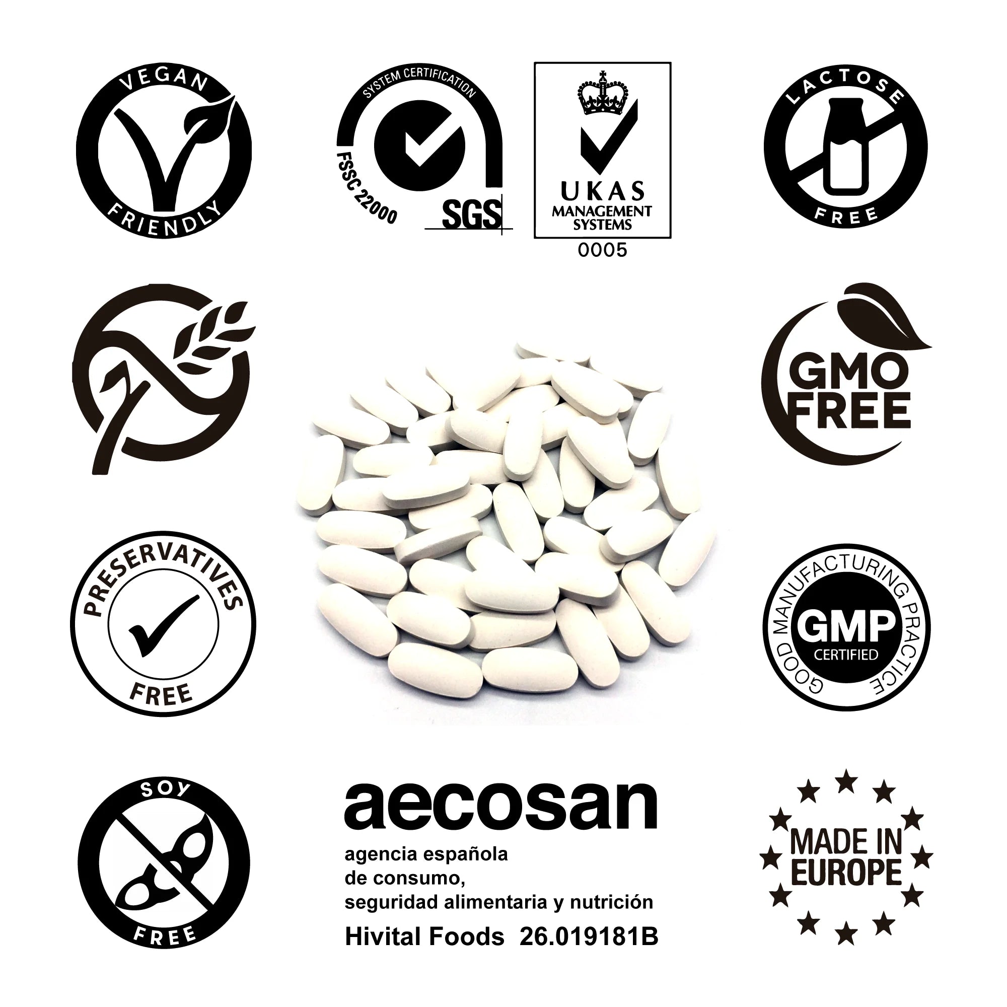 Pure magnesium 200 mg from Magnesium Citrate 240 tablets (Supply for 8 months). Hivital